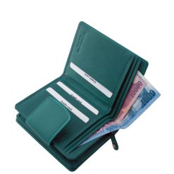 Kisméretű elegáns, fényes felületű női bőr pénztárca divatos színválasztékkal díszdobozos kivitelben kapható minőségi La Scala modell.