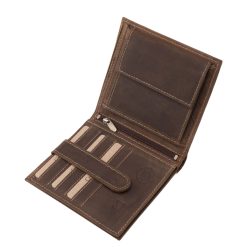 Valódi bőr férfi irattartó pénztárca szarvasfej mintás fedéllel vadászoknak és természetbarátoknak praktikus ajándék díszdobozos csomagolással rendelkezik.