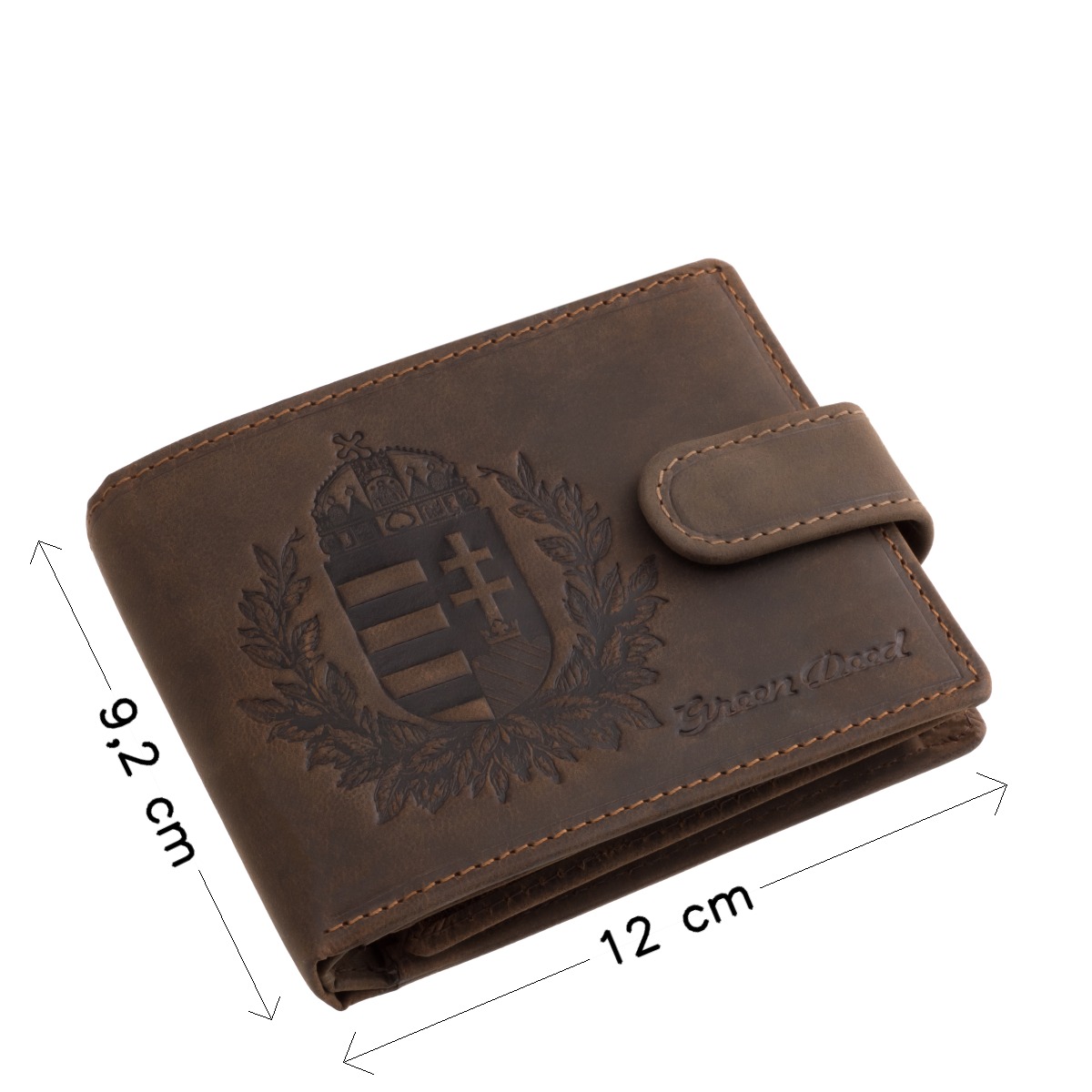 GreenDeed valódi bőr férfi pénztárca koszorús magyar címer mintával díszdobozban CREST1021/T - Image 4