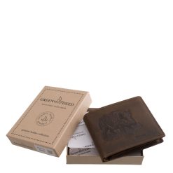 Vaddisznó mintás valódi bőr férfi pénztárca kifejezetten a természet és a vadászat szerelmeseinek készült, díszdobozos formátumban.