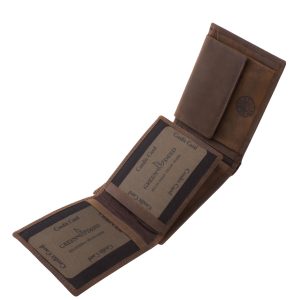 Ez a GreenDeed márkájú, valódi bőrből készült férfi pénztárca a vadászat és a természet kedvelőinek készült, díszdobozos kivitelben.