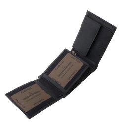 Ez a GreenDeed márkájú, valódi bőrből készült férfi pénztárca különleges modell, fedelén egy részletgazdag, harci helikopter mintával.