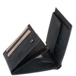 Ez a GreenDeed márkájú, valódi bőrből készült férfi pénztárca különleges modell, fedelén egy részletgazdag, harci helikopter mintával.