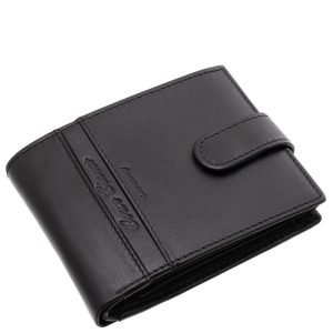 Fedezze fel a CORVO BIANCO márka exkluzív modelljét, ezt az elegáns csíkbetétes bőr pénztárcát, amely a prémium kategóriás kiegészítők világát képviseli.