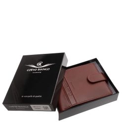 A CORVO BIANCO márka prémium kategóriájú, elegáns férfi, valódi bőr pénztárca a stílus, a minőség és a funkcionalitás tökéletes harmóniáját kínálja.