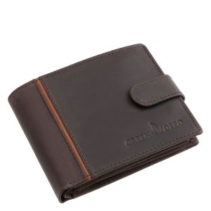 GREEN DEED márkás új, sportosan elegáns, bőr férfi pénztárca a természetes megjelenést és a modern stílust egyesíti egy valódi bőrből készült modellben.