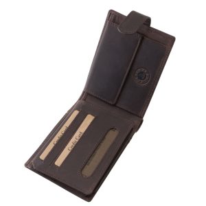 GREEN DEED márkás új, sportosan elegáns, bőr férfi pénztárca a természetes megjelenést és a modern stílust egyesíti egy valódi bőrből készült modellben.