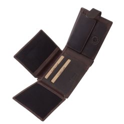 GREEN DEED márkás új, sportosan elegáns, bőr férfi pénztárca a természetes megjelenést és a modern stílust egyesíti egy valódi bőrből készült modellben.