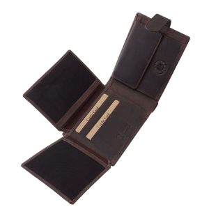 GREEN DEED márkás új, sportosan elegáns, bőr férfi pénztárca a természetes megjelenést és a modern stílust egyesíti egy valódi bőrből készült modellben.