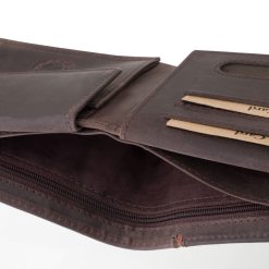 GREEN DEED márkás új, sportosan elegáns, bőr férfi pénztárca a természetes megjelenést és a modern stílust egyesíti egy valódi bőrből készült modellben.
