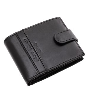 CORVO BIANCO Luxury márkás kisméretű, elegáns stílusú férfi bőr pénztárca modell, stílusos díszdobozban, fedelén átkapcsoló pánttal.