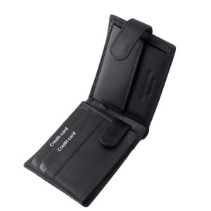 CORVO BIANCO Luxury márkás kisméretű, elegáns stílusú férfi bőr pénztárca modell, stílusos díszdobozban, fedelén átkapcsoló pánttal.