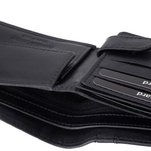 CORVO BIANCO Luxury márkás kisméretű, elegáns stílusú férfi bőr pénztárca modell, stílusos díszdobozban, fedelén átkapcsoló pánttal.