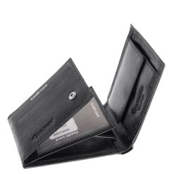 Kisméretű, valódi bőrből készült férfi pénztárca a Giultieri kollekció sportos modellje, amely a modern dizájnt és a minőségi kidolgozást ötvözi.