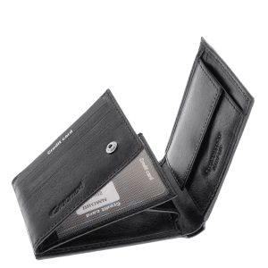 Kisméretű, valódi bőrből készült férfi pénztárca a Giultieri kollekció sportos modellje, amely a modern dizájnt és a minőségi kidolgozást ötvözi.