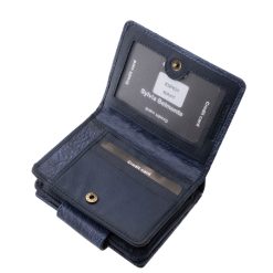 Kisméretű, divatos megjelenésű női bőr pénztárca, mely széles színválasztékban elérhető, minőségi Sylvia Belmonte modell, díszdobozos kivitelben.