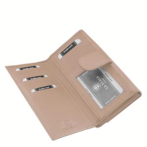 Ez a női pénztárca modell a LA SCALA márka divatos terméke, amely valódi bőr felhasználásával készült és RFID védelmet is tartalmaz.