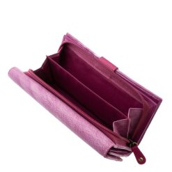 Stílusos díszdobozban forgalmazott, igazán divatos színkombinációkkal készült, nagyméretű női bőr pénztárca a Sylvia Belmonte kollekciójából.