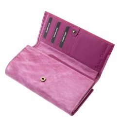 Stílusos díszdobozban forgalmazott, igazán divatos színkombinációkkal készült, nagyméretű női bőr pénztárca a Sylvia Belmonte kollekciójából.