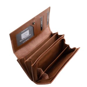 Divatos megjelenésű, nagyméretű női pénztárca valódi bőrből gyártva, különleges színekben gyártott, Sylvia Belmont díszdobozos modell.