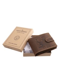 A GREEN DEED márka prémium, kisméretű valódi bőr férfi pénztárca modell tökéletes választás a természetkedvelő, igényes férfiak számára.