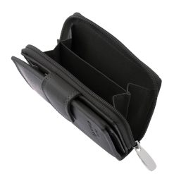 Stílusos, kis méretű női bőr pénztárca valódi bőrből, divatos színekben. Praktikus, kompakt kialakítású, és RFID védelemmel is elláttuk.