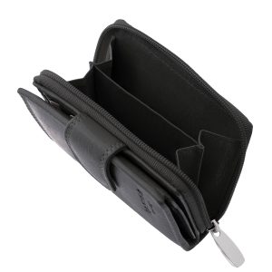 Stílusos, kis méretű női bőr pénztárca valódi bőrből, divatos színekben. Praktikus, kompakt kialakítású, és RFID védelemmel is elláttuk.