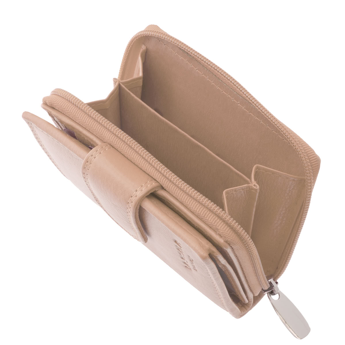 kismeretu-noi-bor-penztarca-La-Scala-#-ANC-LL2-#-halvany-beige-06 Stílusos, kis méretű női bőr pénztárca valódi bőrből, divatos színekben. Praktikus, kompakt kialakítású, és RFID védelemmel is elláttuk.