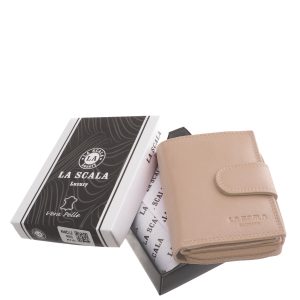 Stílusos, kis méretű női bőr pénztárca valódi bőrből, divatos színekben. Praktikus, kompakt kialakítású, és RFID védelemmel is elláttuk.