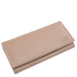 Ez a nagy méretű női pénztárca valódi, finom tapintású nappa bőrből készült, fedelén a LA SCALA Luxury márka elegáns bőrbenyomásos logójával.