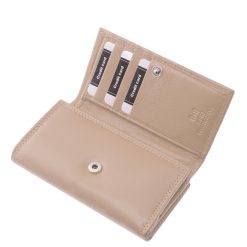 Divatos színekben készült, praktikus valódi bőr női pénztárca, ideális méretben, RFID védelemmel, igényes díszdobozos kivitelben.