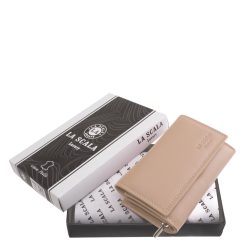Divatos színekben készült, praktikus valódi bőr női pénztárca, ideális méretben, RFID védelemmel, igényes díszdobozos kivitelben.