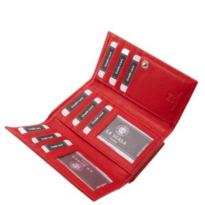 Divatos színekben készült, praktikus valódi bőr női pénztárca, ideális méretben, RFID védelemmel, igényes díszdobozos kivitelben.