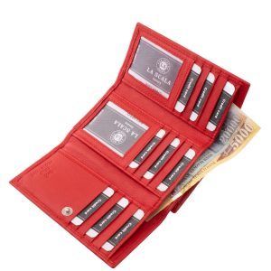 Divatos színekben készült, praktikus valódi bőr női pénztárca, ideális méretben, RFID védelemmel, igényes díszdobozos kivitelben.