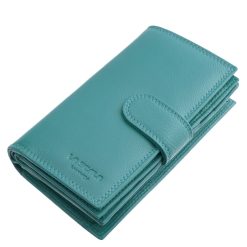 Elegáns, valódi nappa bőrből készült női bőr pénztárca, amely RFID blokkoló réteggel is rendelkezik és stílusos díszdobozban érkezik.