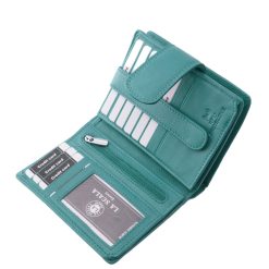 Sokoldalú és praktikus kialakítású, kis méretű női pénztárca valódi bőr alapanyagból, RFID védelemmel is felvértezve, minőségi díszdobozban.