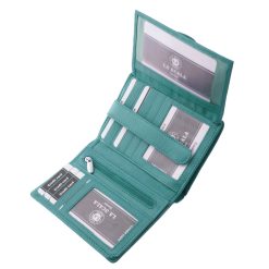 Sokoldalú és praktikus kialakítású, kis méretű női pénztárca valódi bőr alapanyagból, RFID védelemmel is felvértezve, minőségi díszdobozban.