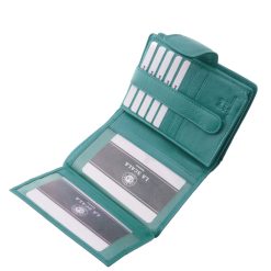 Sokoldalú és praktikus kialakítású, kis méretű női pénztárca valódi bőr alapanyagból, RFID védelemmel is felvértezve, minőségi díszdobozban.