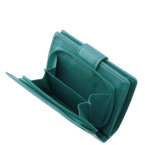 Sokoldalú és praktikus kialakítású, kis méretű női pénztárca valódi bőr alapanyagból, RFID védelemmel is felvértezve, minőségi díszdobozban.