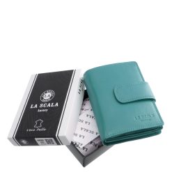 Sokoldalú és praktikus kialakítású, kis méretű női pénztárca valódi bőr alapanyagból, RFID védelemmel is felvértezve, minőségi díszdobozban.